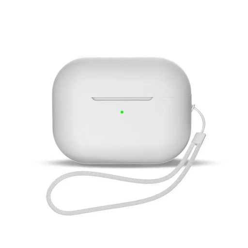 Silicone case for AirPods 1 / AirPods 2 + wrist strap lanyard - white - Cell phone cases and covers<<<HurtelXML