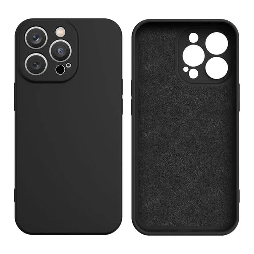 Silicone Case for Samsung Galaxy A15 - black - Cell phone cases and covers<<<HurtelXML