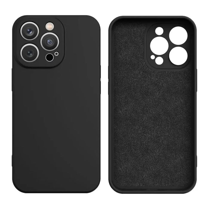 Silicone Case for Samsung Galaxy A15 - black - Cell phone cases and covers<<<HurtelXML