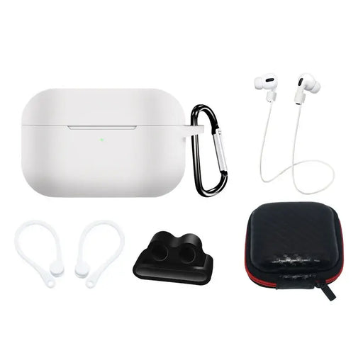 Silicone Case Set for AirPods Pro 2 / AirPods Pro 1 + Case / Ear Hook / Neck Strap / Watch Strap Holder / Carabiner