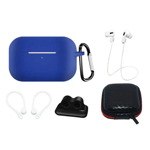 Silicone Case Set for AirPods Pro 2 / AirPods Pro 1 + Case / Ear Hook / Neck Strap / Watch Strap Holder / Carabiner