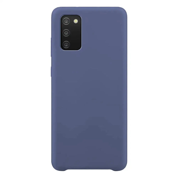 Silicone Case Soft Flexible Rubber Cover for Samsung Galaxy A03s blue - Cell phone cases and covers<<<HurtelXML