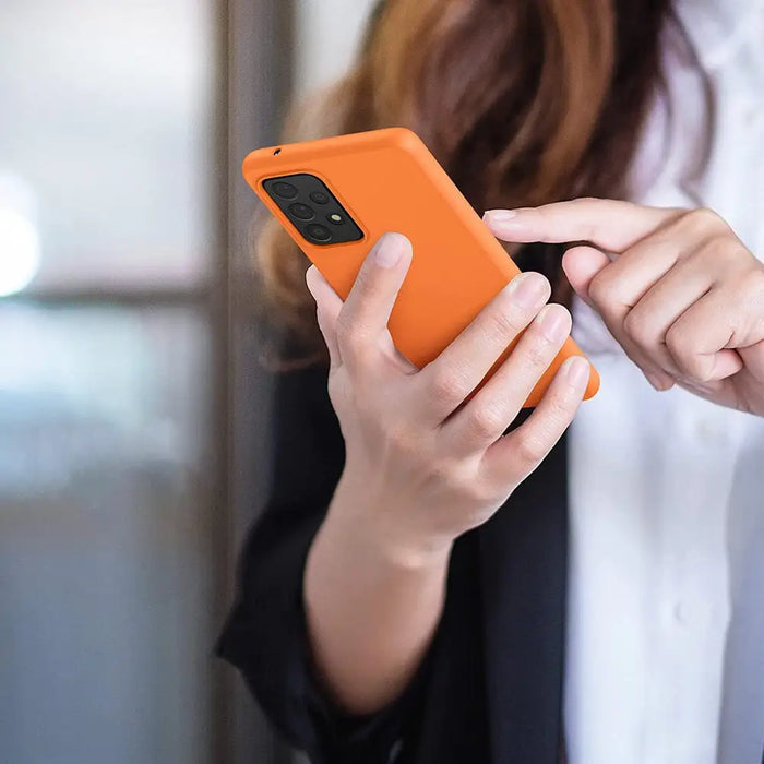 Silicone Case Soft Flexible Rubber Cover for Samsung Galaxy A22 4G black - Cell phone cases and covers<<<HurtelXML