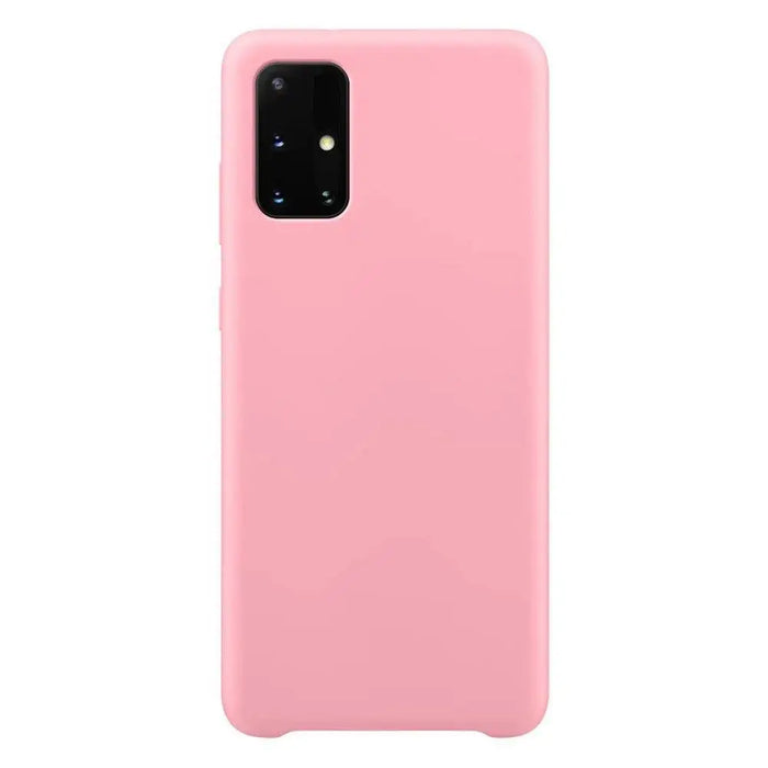 Silicone Case Soft Flexible Rubber Cover for Samsung Galaxy A72 4G pink - Cell phone cases and covers<<<HurtelXML