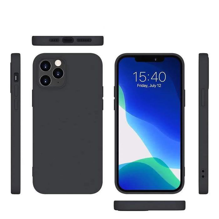 Silicone Case Soft Flexible Rubber Cover for Xiaomi Redmi Note 10 5G / Poco M3 Pro black - Cell phone cases