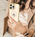 Silicone case with Swarovski crystals Kingxbar Wish Series for iPhone 14 Plus - gold - Cell phone cases