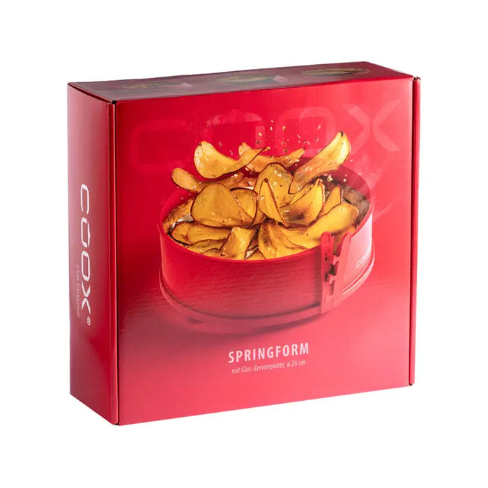 SILICONE MOLD WITH GLASS BASE Ф26Х7/3.4 L RED COOX - Съдове за готвене<<<Домашни потреби<<<Кухня<<<Praktiker