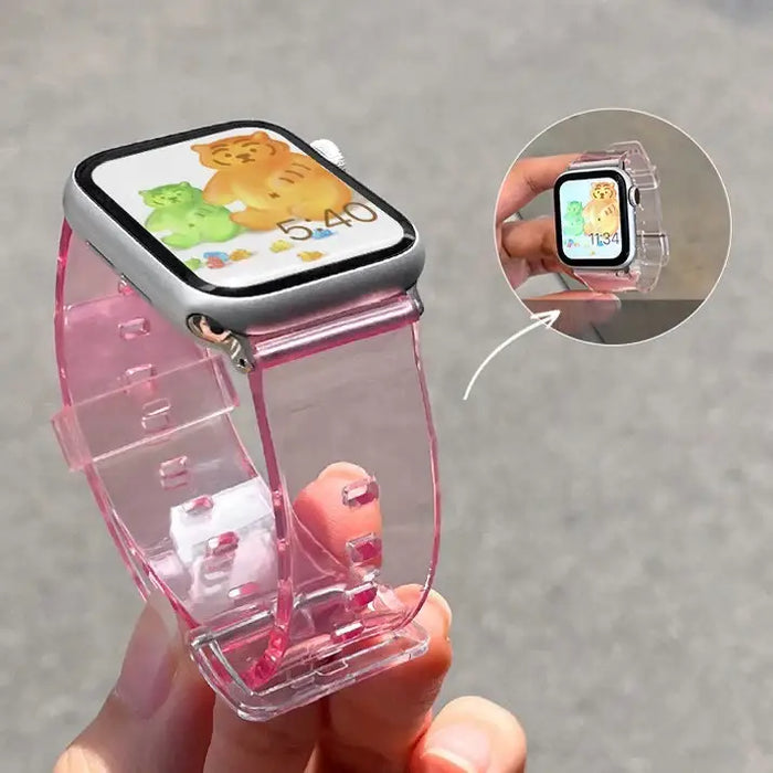 Silicone Strap Bracelet Bracelet Strap Light for Apple Watch 38 / 40 mm - Red - Smartwatch straps and cases<<<HurtelXML