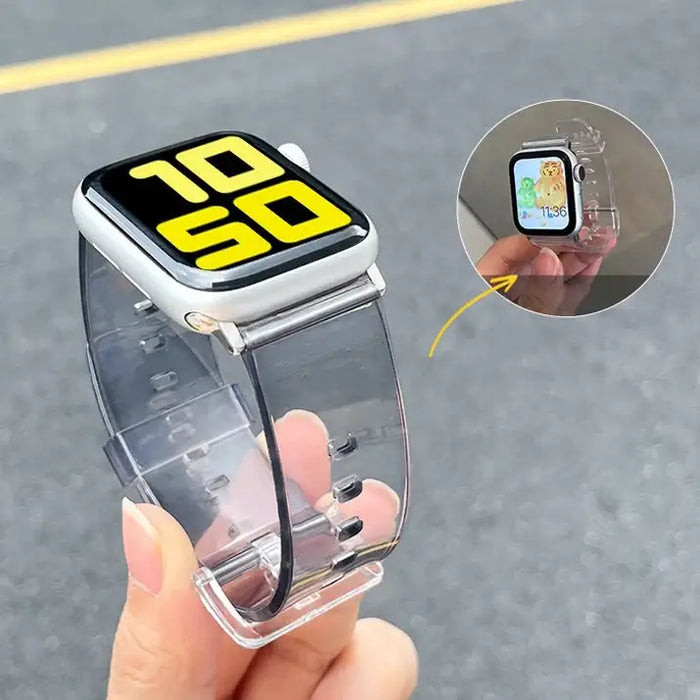 Silicone Strap Bracelet Bracelet Strap Light for Apple Watch 38 / 40 mm - Yellow - Smartwatch straps