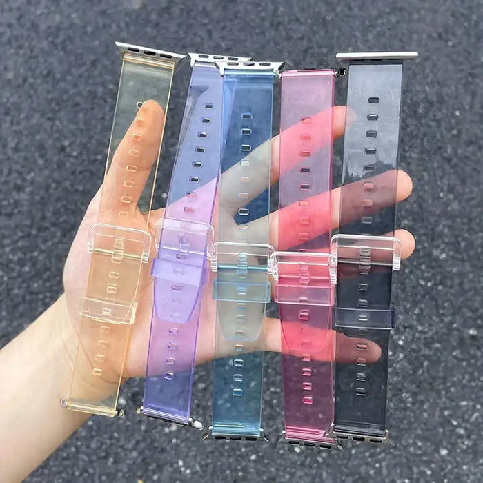 Silicone Strap Bracelet Bracelet Strap Light for Apple Watch 42 / 44 mm - Yellow - Smartwatch straps