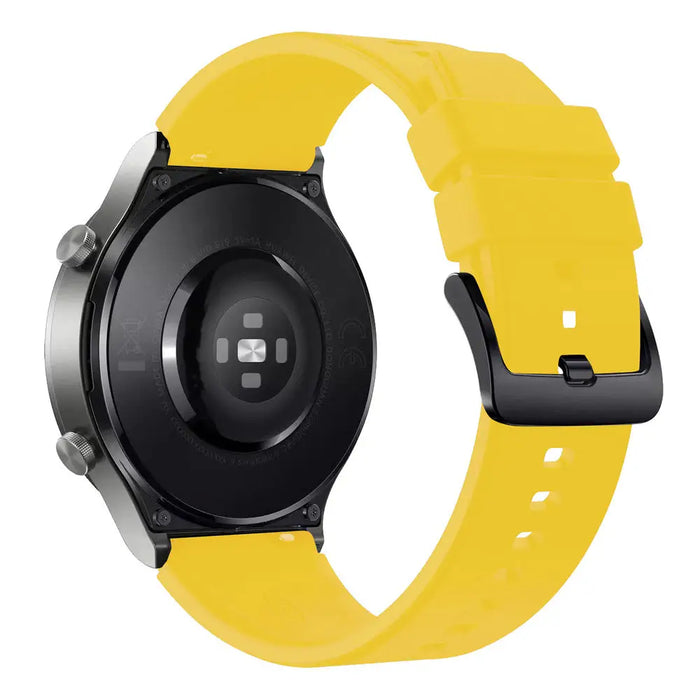 Silicone Strap for Huawei Watch GT 2 / 3 / 4 / 2 Pro / 3 Pro / 4 Pro / GT 2e - Yellow - Other cell phone