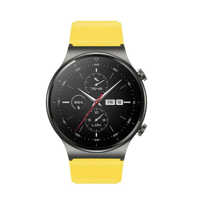 Silicone Strap for Huawei Watch GT 2 / 3 / 4 / 2 Pro / 3 Pro / 4 Pro / GT 2e - Yellow - Other cell phone