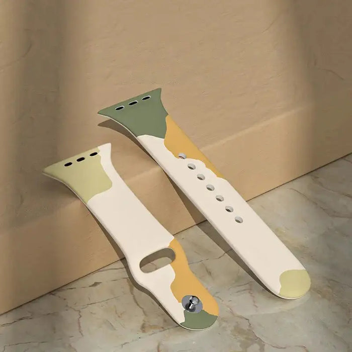 Silicone Strap Moro Watch Bracelet Band for Apple Watch 42 / 44 / 45 / 49 mm - Pattern 5 - Smartwatch straps