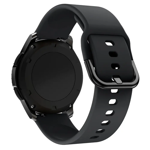 Silicone Strap TYS band for Samsung Galaxy Watch 40 / 41 / 42 / 43 / 44 mm - black - Cell phone cases