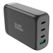 Silver Monkey SMA151 130W GaN charger 3xUSB-C PD USB-A QC 3.0 with detachable power cable - black - Cell phone USB