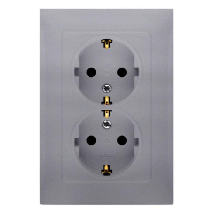 DOUBLE STAINLESS STEEL CONTACT SIMON BASIC