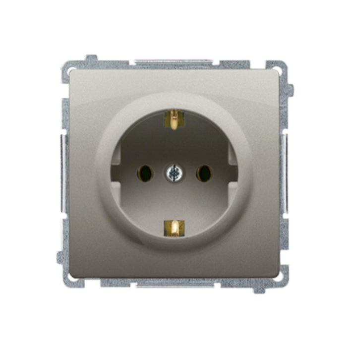 CONTACT SINGLE SHUKO SATIN IP44