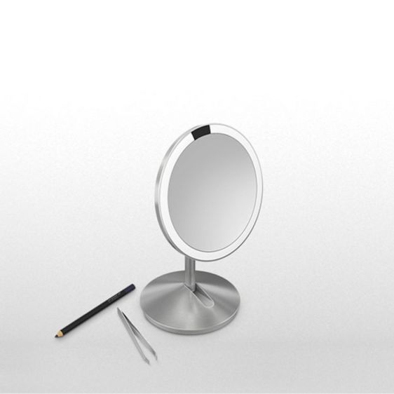Mini cosmetic mirror Simplehuman SH-ST3004, with sensor 10x (matte steel)