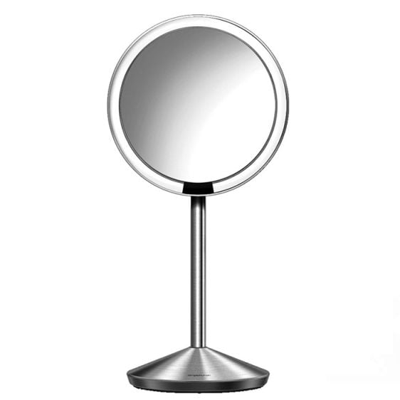 Mini cosmetic mirror Simplehuman SH-ST3004, with sensor 10x (matte steel)
