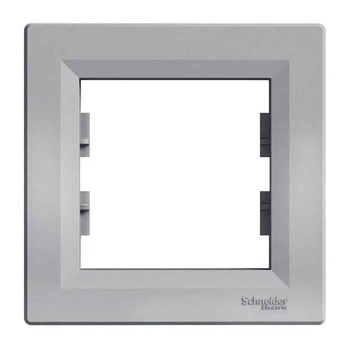SINGLE HORIZONTAL FRAME ALUMINUM SCHNEIDER ASFORA - Ключове и контакти<<<Електроматериали<<<Praktiker&&&Ключове и