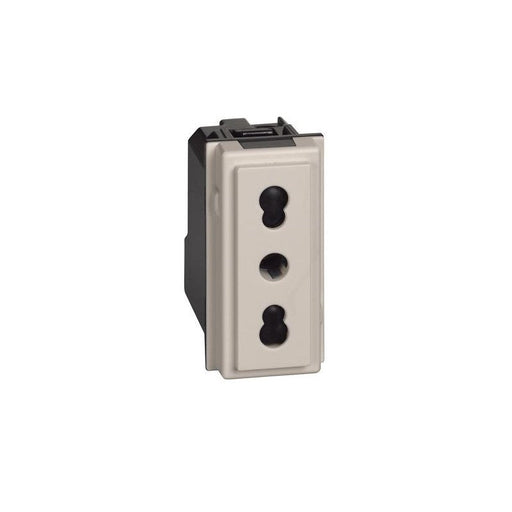 SINGLE-MODULE CONTACT ITALIAN STANDARD 10/16A LIVING NOW LEGRAND - CREAM - Ключове контакти димери и