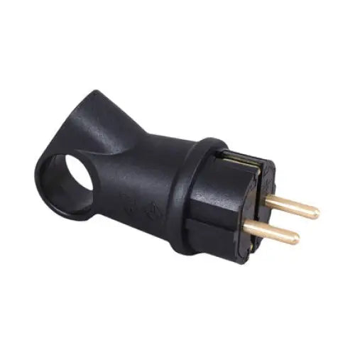 SINGLE-PHASE PLUG RUBBER IP44 16A CORNER ATRA - Щепсели и куплунги<<<Електроматериали<<<Praktiker&&&Щепсели и