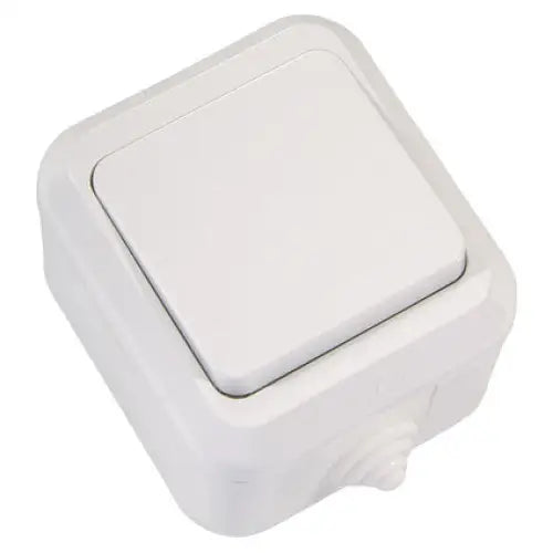 SINGLE POLE SWITCH MOISTURE PROTECTION IP44 WHITE MAKEL VIOLET - Ключове и