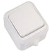 SINGLE POLE SWITCH MOISTURE PROTECTION IP44 WHITE MAKEL VIOLET - Ключове и