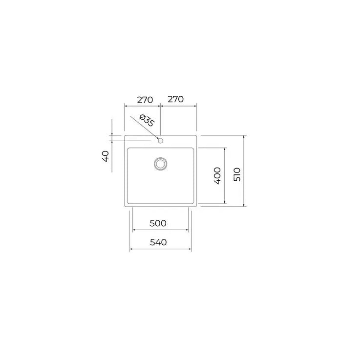 Sink TEKA ForLine RS15 50.40 (115000082) - Еднокоритни мивки за вграждане<<<Мивки за вграждане<<<Уреди за