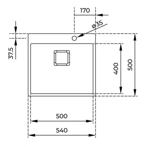 Sink TEKA FORLINEA RS15 50.40 - Еднокоритни мивки за вграждане<<<Мивки за вграждане<<<Уреди за вграждане<<<TechnoMix