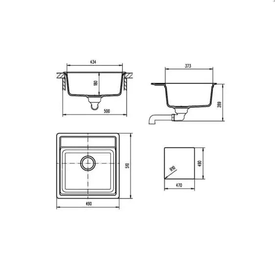 Sink TEKA Menorca 50 S-TG IVORY - Еднокоритни мивки за вграждане<<<Мивки за вграждане<<<Уреди за вграждане<<<TechnoMix