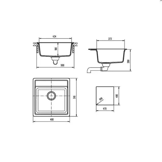 Sink TEKA Menorca 50 S-TG OPAL BEIGE - Еднокоритни мивки за вграждане<<<Мивки за вграждане<<<Уреди за