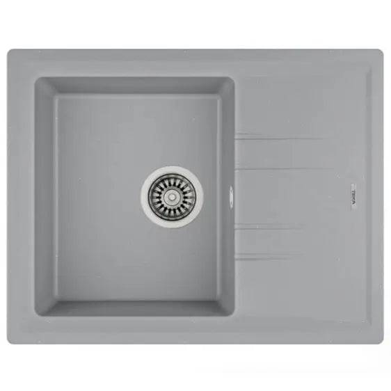 Sink TEKA STONE 45 S-TG GRAY METALLIC - Еднокоритни мивки за вграждане<<<Мивки за вграждане<<<Уреди за