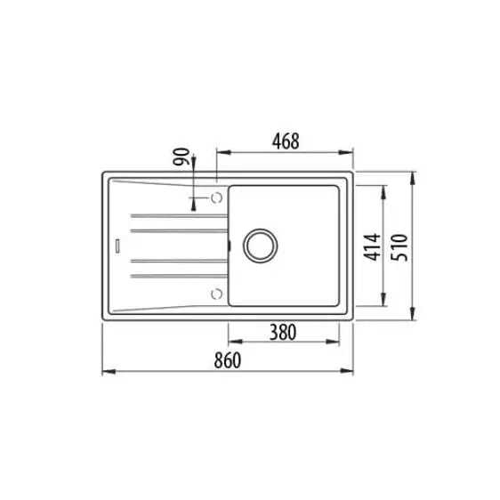 Sink TEKA STONE 50 B-TG BEIGE - Еднокоритни мивки за вграждане<<<Мивки за вграждане<<<Уреди за вграждане<<<TechnoMix