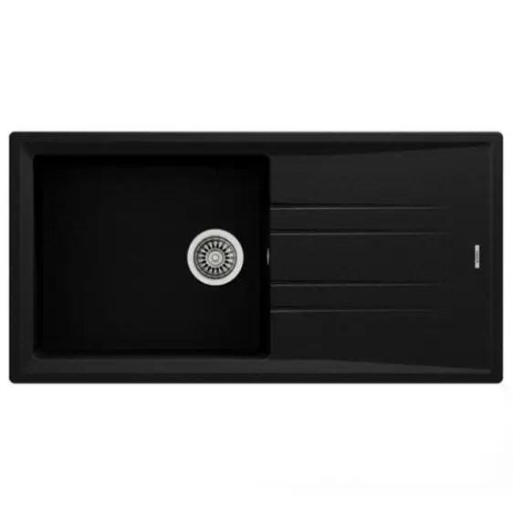 Sink TEKA STONE 60 L-TG black metallic - Еднокоритни мивки за вграждане<<<Мивки за вграждане<<<Уреди за