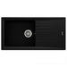 Sink TEKA STONE 60 L-TG black metallic - Еднокоритни мивки за вграждане<<<Мивки за вграждане<<<Уреди за
