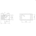 Sink TEKA SUPER BOWL 1C 1E MAX SMOOTH LEFT - Еднокоритни мивки за вграждане<<<Мивки за вграждане<<<Уреди за