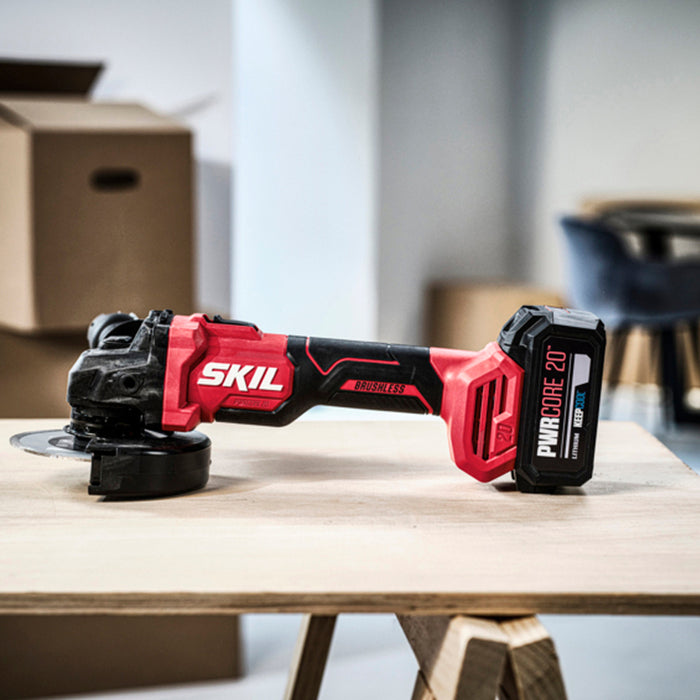 CORDLESS BRUSHLESS ANGLE GRINDER SKIL AG1E3923CA 18 V, 125 mm, 2.00 Ah, NUMBER OF BATTERIES 1