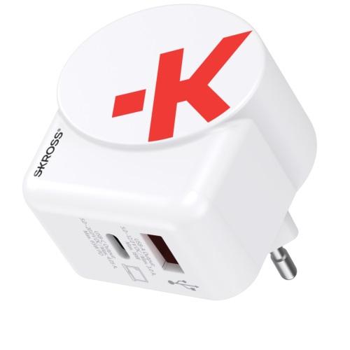 Adapter-charger SKROSS Euro USB Charger AC65PD, USB-A, USB-C