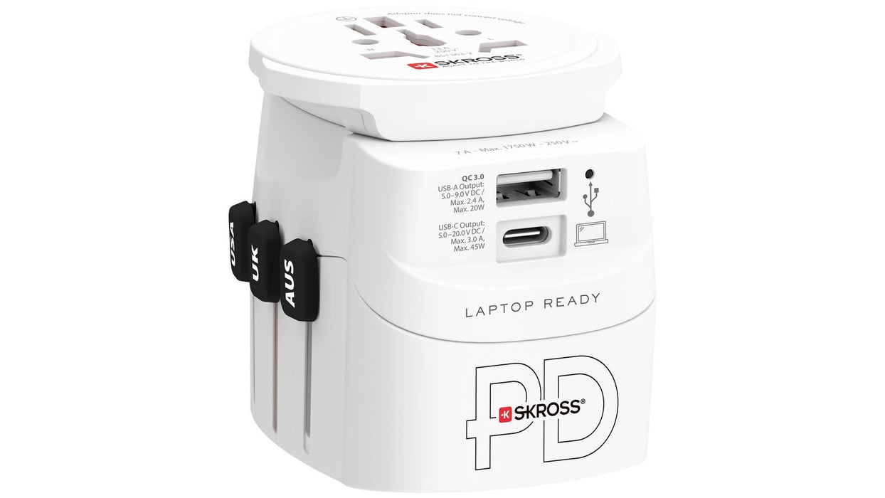 Adapter SKROSS PRO Light USB, 1.302474, World, White