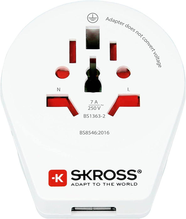 Adapter SKROSS 1500267, World to UK, 220V