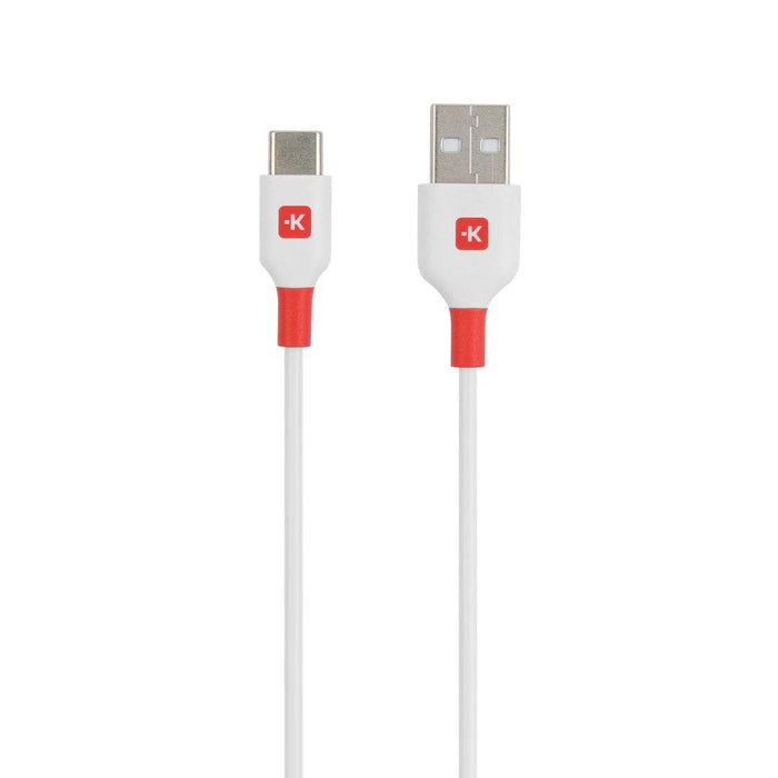 Cable Skross, USB-C - USB-A 2.0 male, 2.0m, White