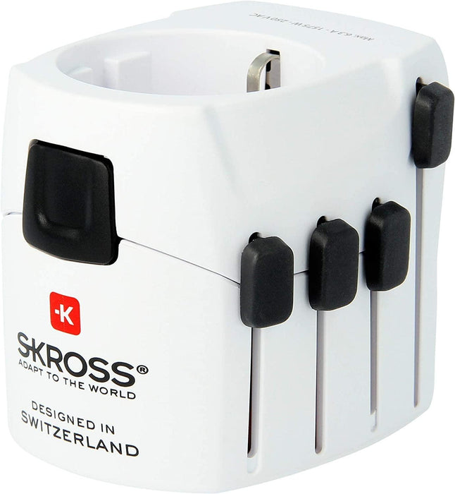 Adapter SKROSS PRO Earthed 1103145, World, White