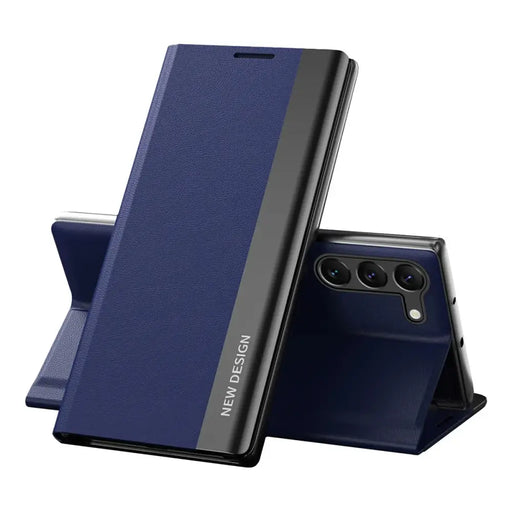 Sleep Case Pro case for Samsung Galaxy S23 with flip stand blue - Cell phone cases and covers<<<HurtelXML