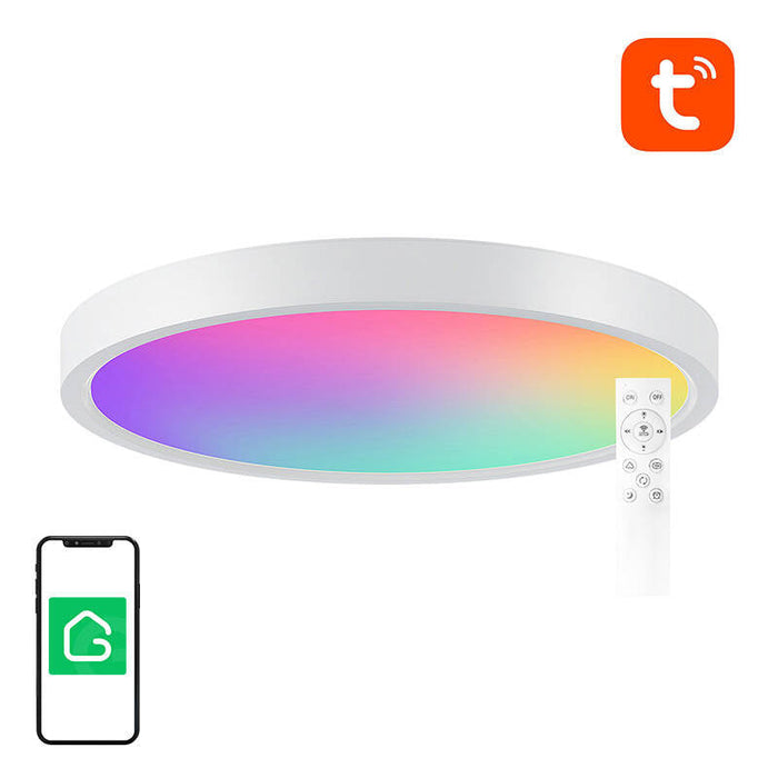 Smart ceiling lamp 30cm WiFi/Bluetooth 16M RGBCW Gosund LB12 1920lm Tuya + Remote Control. - Ceiling