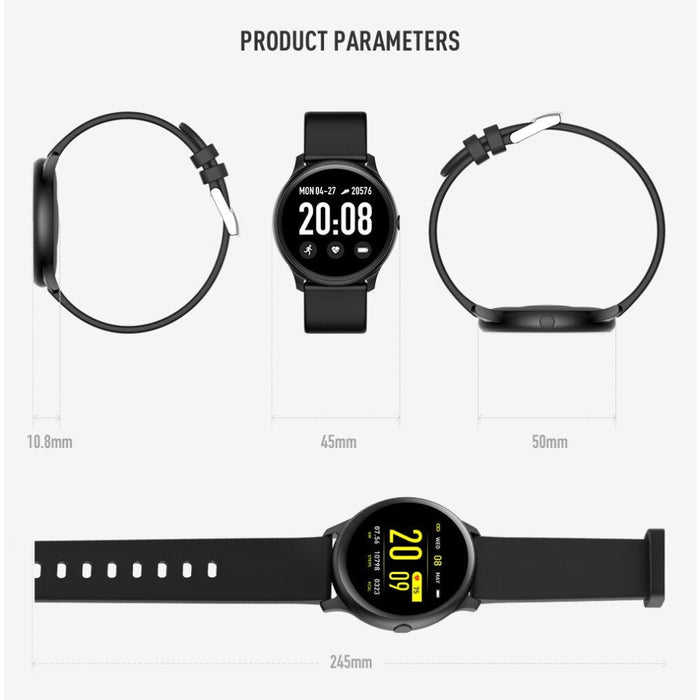 Smart watch Vektros KW19, IP67 waterproof, Blood pressure, 240x240