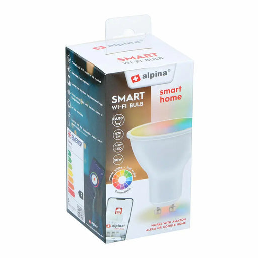 Smart Light bulb Alpina RGB Wi-Fi 5 W 4,9 W GU10 2700-6500 K 470 lm - Сигурност Удома<<<Дом Градина<<<BigBuy&&&Смарт