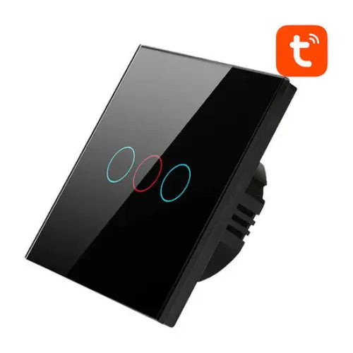 Smart Light Switch WiFi Avatto TS02-EU-B3 3 Way TUYA (black) - Switches<<<Control devices<<<Smart Home<<<InnproXML