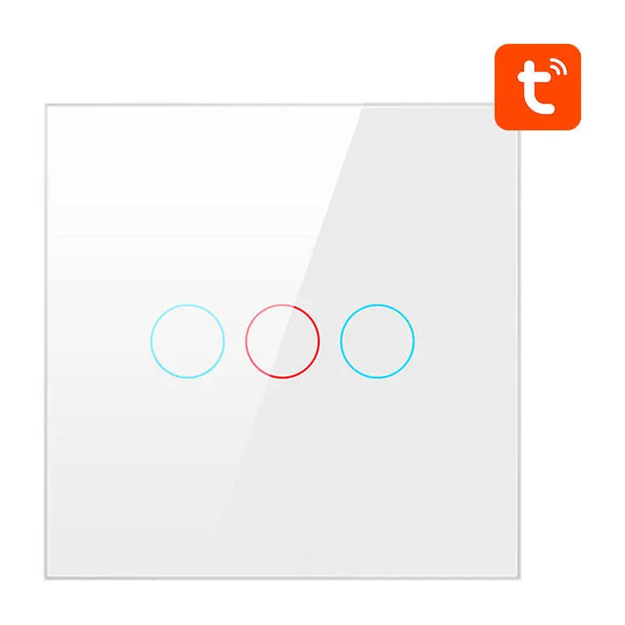 Smart Light Switch ZigBee Avatto ZTS02-EU-W3 3 Way TUYA (white) - Switches<<<Control devices<<<Smart Home<<<InnproXML