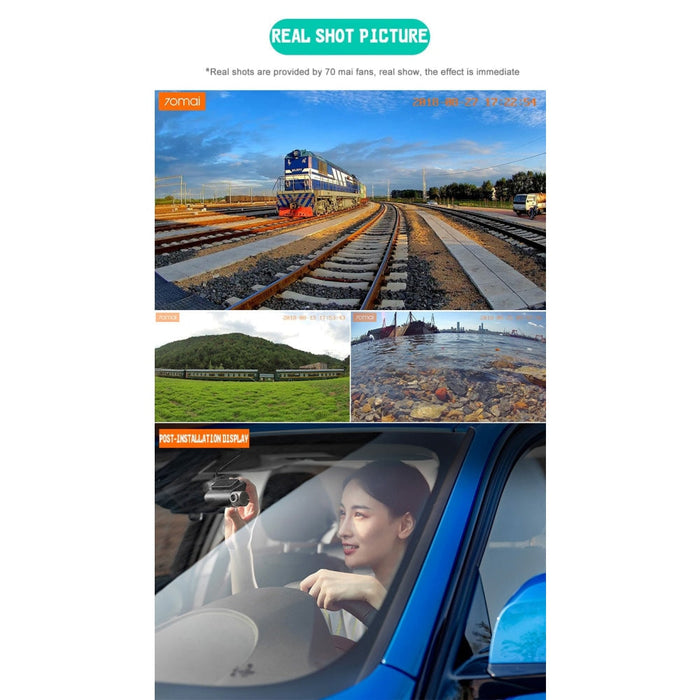 Smart recorders Xiaomi 70mai Pro WiFi GPS module voice commands and real-time monitoring - DVR Camcorders